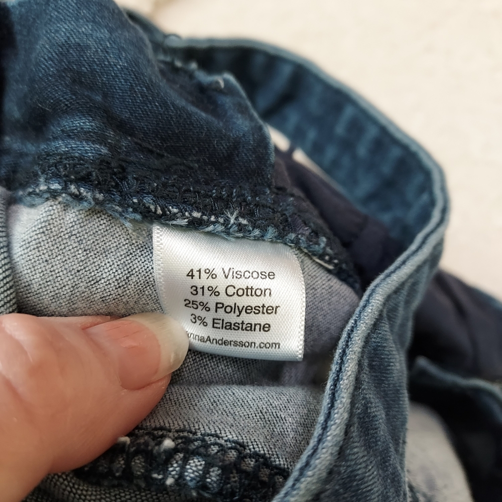 Hanna Andersson Blue Denim Overalls 85 (2T) Farmer Western Unisex - Picture 5 of 5